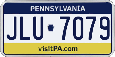 PA license plate JLU7079