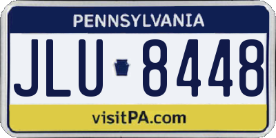 PA license plate JLU8448