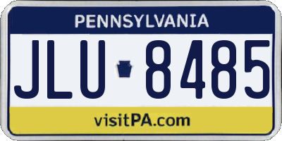 PA license plate JLU8485