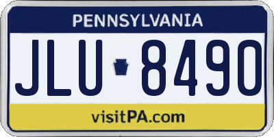 PA license plate JLU8490