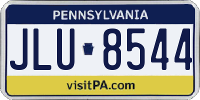 PA license plate JLU8544