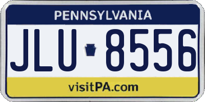 PA license plate JLU8556