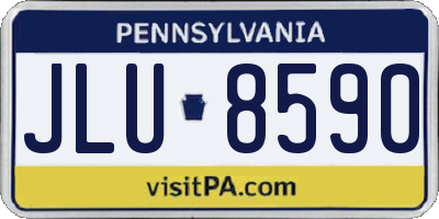 PA license plate JLU8590