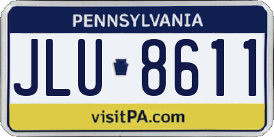 PA license plate JLU8611