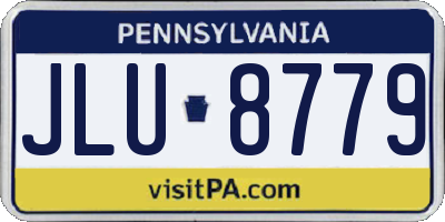 PA license plate JLU8779
