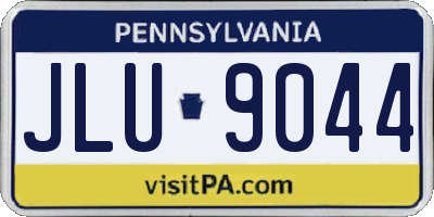 PA license plate JLU9044