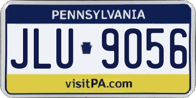 PA license plate JLU9056