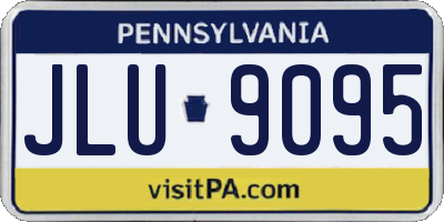 PA license plate JLU9095