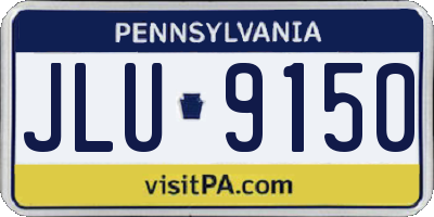 PA license plate JLU9150