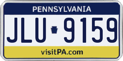 PA license plate JLU9159