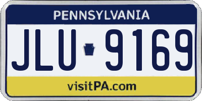 PA license plate JLU9169