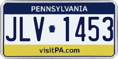 PA license plate JLV1453