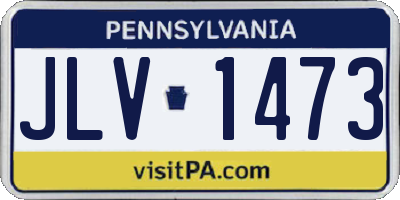 PA license plate JLV1473