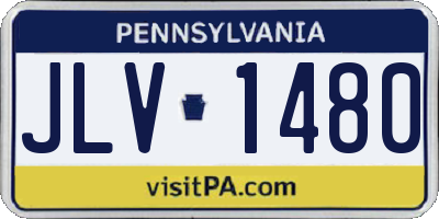 PA license plate JLV1480