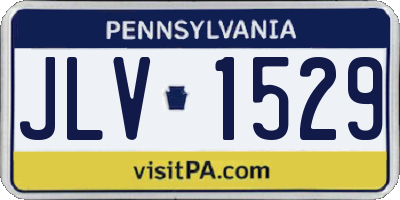 PA license plate JLV1529