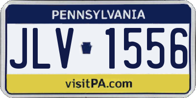 PA license plate JLV1556