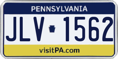 PA license plate JLV1562