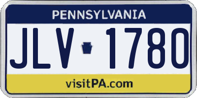 PA license plate JLV1780