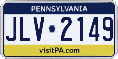 PA license plate JLV2149