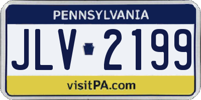 PA license plate JLV2199