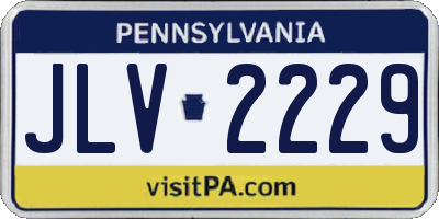 PA license plate JLV2229
