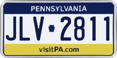PA license plate JLV2811