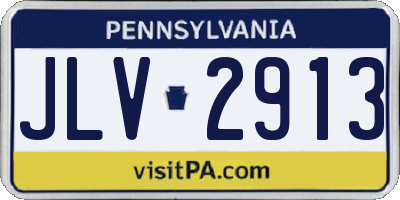 PA license plate JLV2913