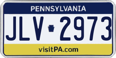 PA license plate JLV2973