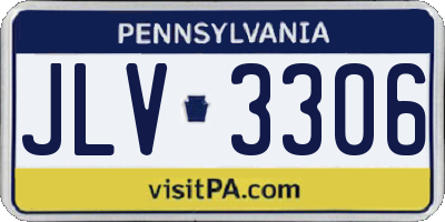 PA license plate JLV3306