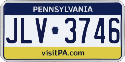 PA license plate JLV3746