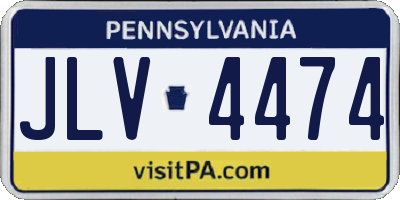 PA license plate JLV4474