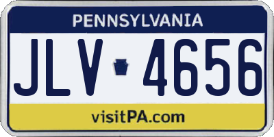 PA license plate JLV4656
