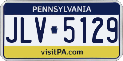 PA license plate JLV5129