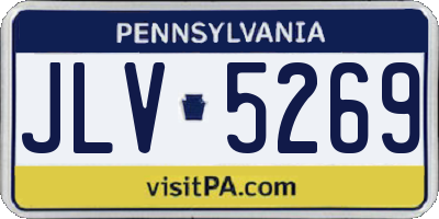 PA license plate JLV5269