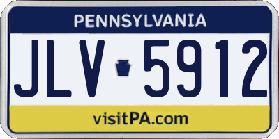 PA license plate JLV5912
