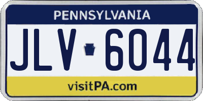 PA license plate JLV6044