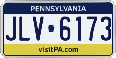 PA license plate JLV6173
