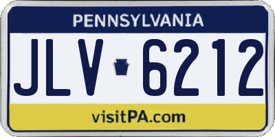 PA license plate JLV6212