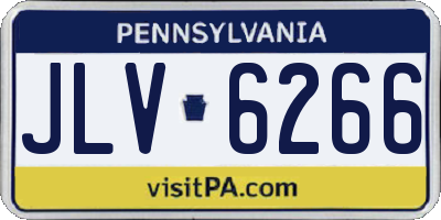 PA license plate JLV6266