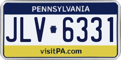 PA license plate JLV6331