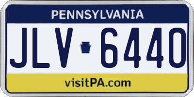 PA license plate JLV6440