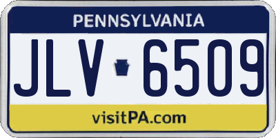 PA license plate JLV6509