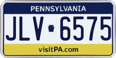 PA license plate JLV6575