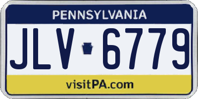 PA license plate JLV6779