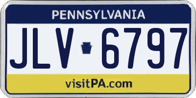 PA license plate JLV6797