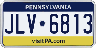 PA license plate JLV6813