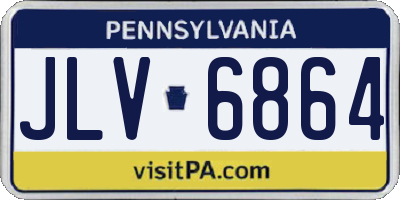 PA license plate JLV6864