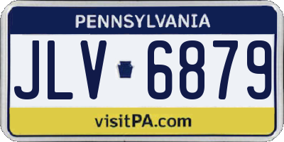 PA license plate JLV6879