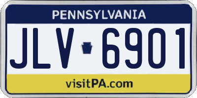 PA license plate JLV6901
