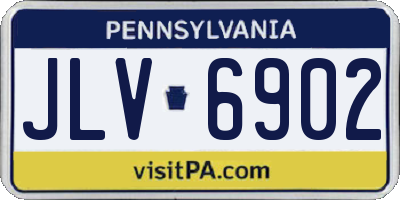 PA license plate JLV6902